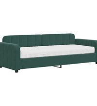 Tagesbett mit Matratze Dunkelgrün 80x200 cm Samt