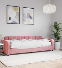 Tagesbett mit Matratze Rosa 80x200 cm Samt