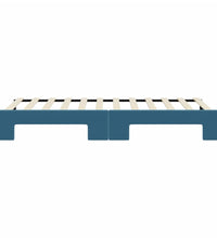 Tagesbett Ausziehbar Blau 80x200 cm Samt