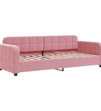 Tagesbett Ausziehbar Rosa 80x200 cm Samt