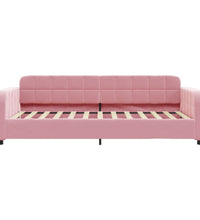 Tagesbett Ausziehbar Rosa 80x200 cm Samt