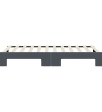 Tagesbett Ausziehbar Dunkelgrau 90x200 cm Samt