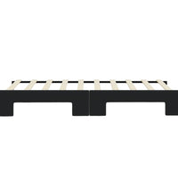 Tagesbett Ausziehbar Schwarz 90x190 cm Samt