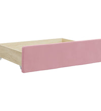 Tagesbett Ausziehbar mit Schubladen Rosa 80x200 cm Samt
