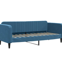 Tagesbett mit Matratze Blau 80x200 cm Samt