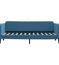 Tagesbett mit Matratze Blau 80x200 cm Samt