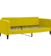 Tagesbett mit Matratze Gelb 80x200 cm Samt