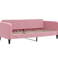 Tagesbett mit Matratze Rosa 90x200 cm Samt