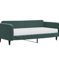 Tagesbett mit Matratze Dunkelgrün 100x200 cm Samt