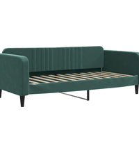 Tagesbett mit Matratze Dunkelgrün 100x200 cm Samt