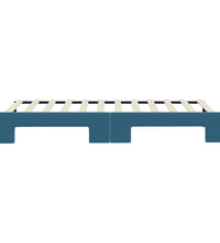 Tagesbett Ausziehbar Blau 80x200 cm Samt