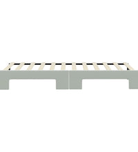 Tagesbett Ausziehbar Hellgrau 80x200 cm Samt