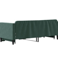 Tagesbett Ausziehbar Dunkelgrün 80x200 cm Samt