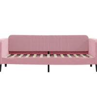 Tagesbett Ausziehbar Rosa 80x200 cm Samt