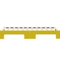 Tagesbett Ausziehbar Gelb 80x200 cm Samt