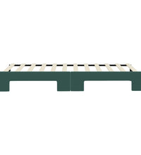 Tagesbett Ausziehbar Dunkelgrün 90x200 cm Samt