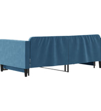 Tagesbett Ausziehbar Blau 100x200 cm Samt