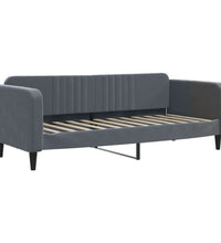 Tagesbett Ausziehbar mit Schubladen Dunkelgrau 80x200 cm Samt