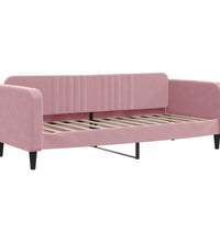 Tagesbett Ausziehbar mit Schubladen Rosa 80x200 cm Samt