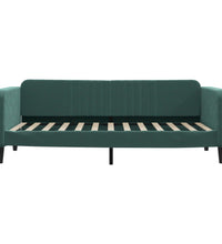 Tagesbett Ausziehbar mit Schubladen Dunkelgrün 100x200 cm Samt