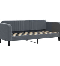 Tagesbett Ausziehbar mit Schubladen Dunkelgrau 80x200 cm Samt