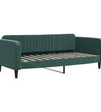 Tagesbett Ausziehbar mit Schubladen Dunkelgrün 90x200 cm Samt