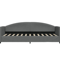 Tagesbett mit Matratze Dunkelgrau 80x200 cm Stoff