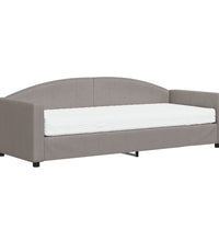 Tagesbett mit Matratze Taupe 80x200 cm Stoff