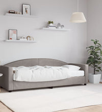 Tagesbett mit Matratze Taupe 80x200 cm Stoff