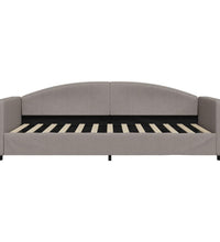 Tagesbett mit Matratze Taupe 100x200 cm Stoff