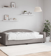 Tagesbett mit Matratze Taupe 100x200 cm Stoff