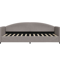 Tagesbett Ausziehbar Taupe 90x200 cm Stoff