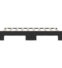 Tagesbett Ausziehbar Schwarz 90x190 cm Stoff