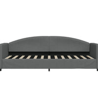 Tagesbett Ausziehbar mit Schubladen Dunkelgrau 80x200 cm Stoff