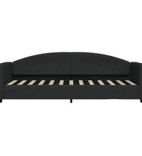 Tagesbett Ausziehbar mit Schubladen Schwarz 80x200 cm Stoff