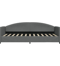 Tagesbett Ausziehbar mit Schubladen Dunkelgrau 90x200 cm Stoff