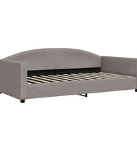 Tagesbett Ausziehbar mit Schubladen Taupe 100x200 cm Stoff