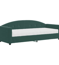 Tagesbett mit Matratze Dunkelgrün 80x200 cm Samt