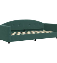 Tagesbett mit Matratze Dunkelgrün 80x200 cm Samt