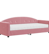 Tagesbett mit Matratze Rosa 80x200 cm Samt