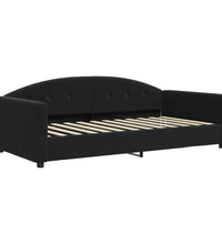 Tagesbett mit Matratze Schwarz 100x200 cm Samt