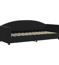 Tagesbett Ausziehbar Schwarz 80x200 cm Samt