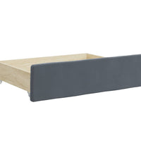 Tagesbett Ausziehbar mit Schubladen Dunkelgrau 100x200 cm Samt