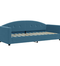 Tagesbett Ausziehbar mit Schubladen Blau 80x200 cm Samt