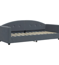 Tagesbett Ausziehbar mit Schubladen Dunkelgrau 80x200 cm Samt