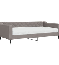Tagesbett mit Matratze Taupe 100x200 cm Stoff