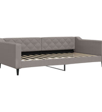 Tagesbett mit Matratze Taupe 100x200 cm Stoff