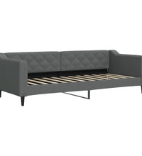 Tagesbett Ausziehbar Dunkelgrau 80x200 cm Stoff