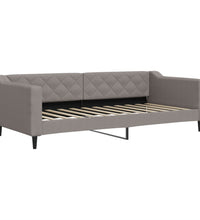 Tagesbett Ausziehbar Taupe 90x200 cm Stoff