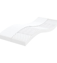 Tagesbett Ausziehbar mit Matratzen Dunkelgrau 90x200 cm Stoff